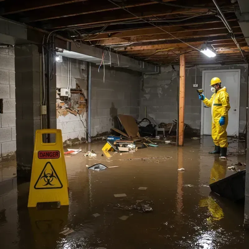 Flooded Basement Electrical Hazard in Playa Fortuna, PR Property